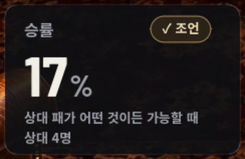 승률 표시