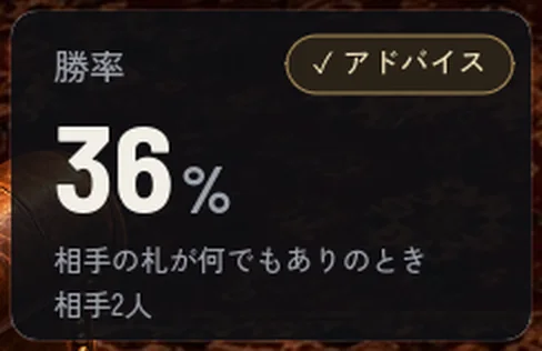 勝率の表示