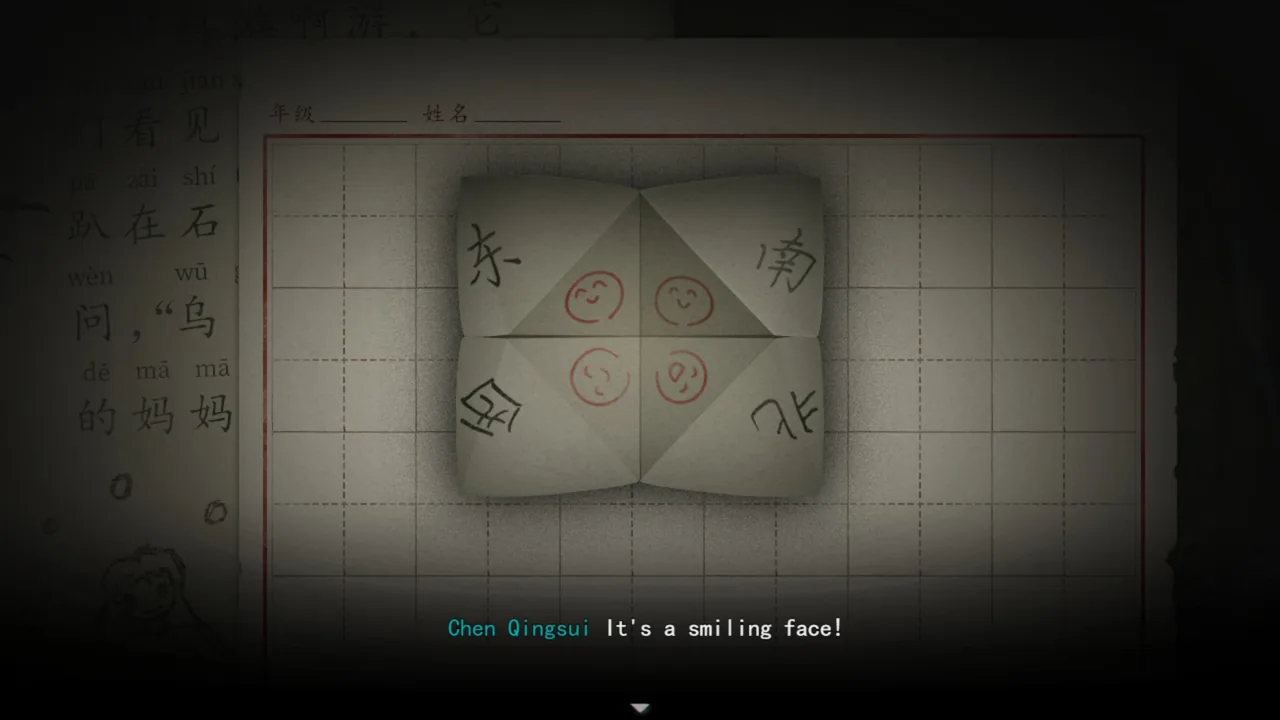 Directions and smiles on folded paper (Firework, via Steam)