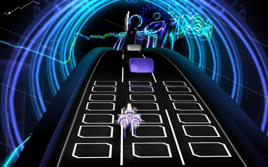 Screenshot of AudioSurf