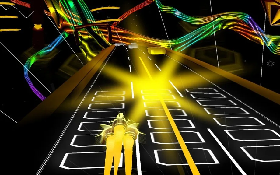 Screenshot of AudioSurf