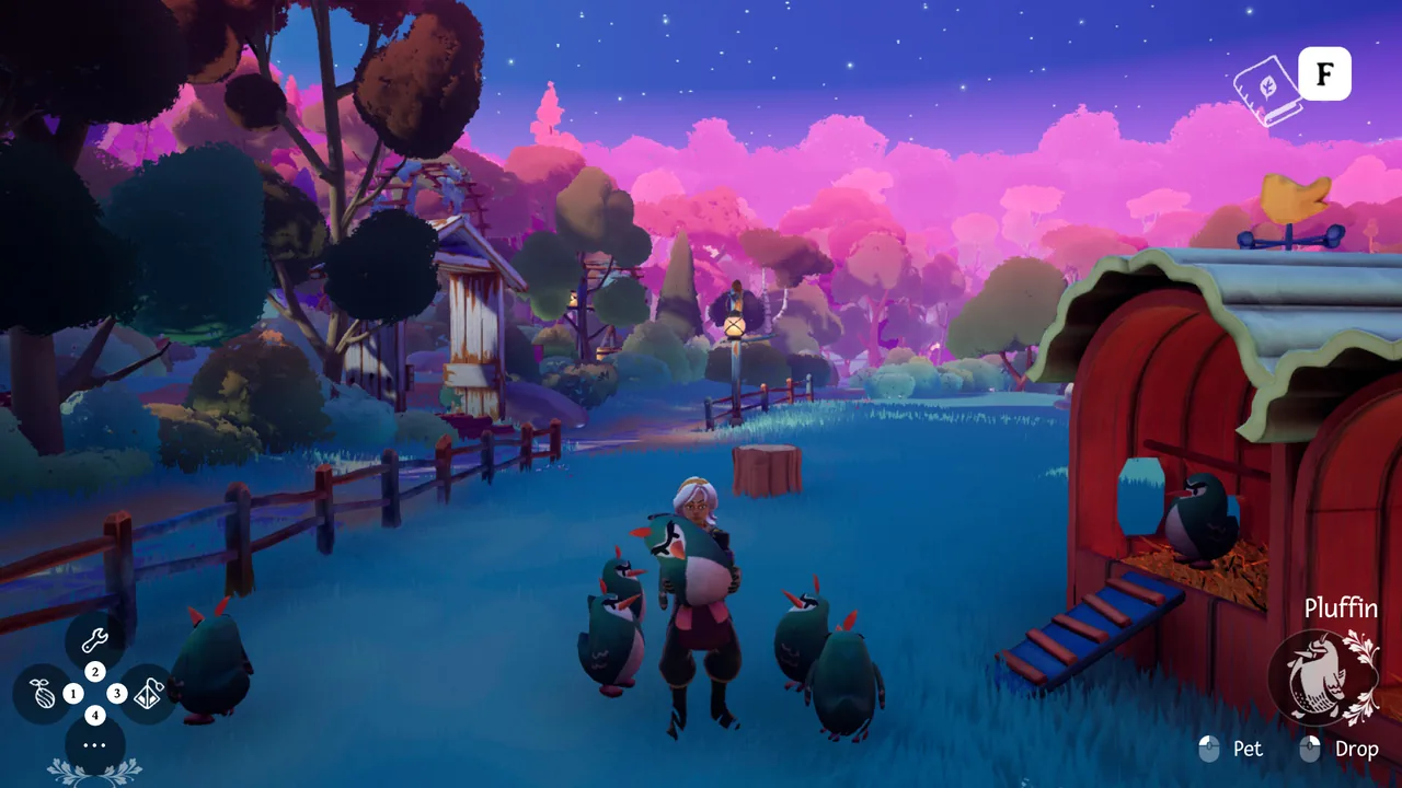 小屋とプラフィン（Wanderstop・Steamストアより）