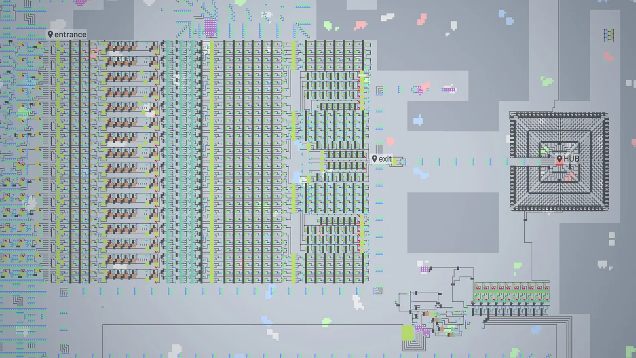『shapez』のゲーム画面