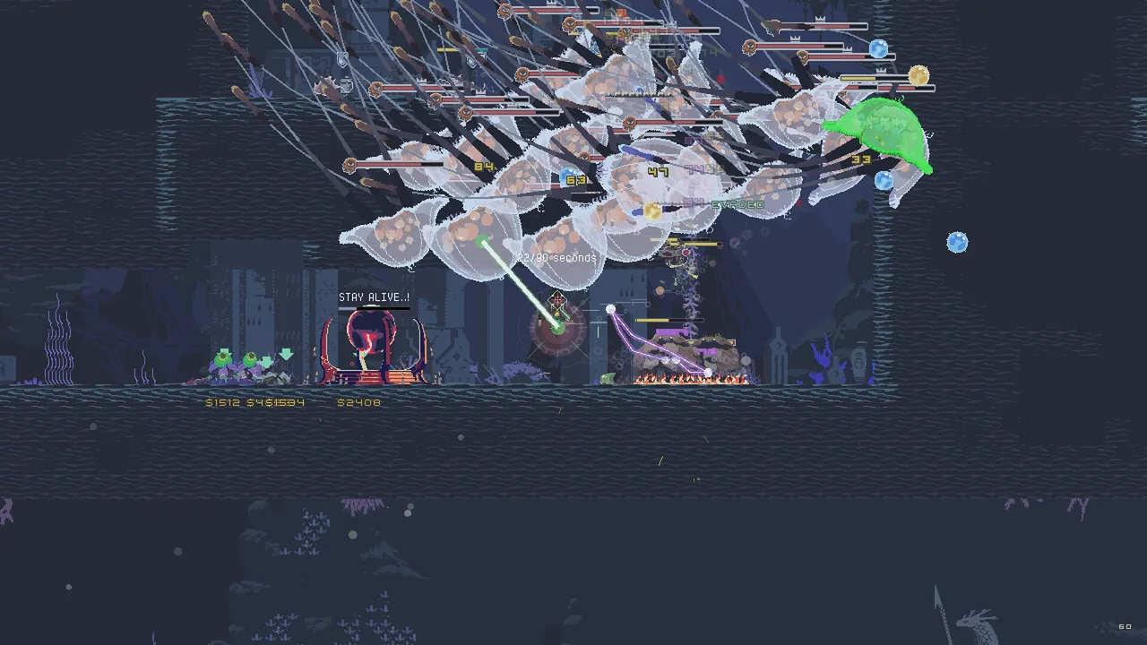 『Risk of Rain Returns』のゲーム画面