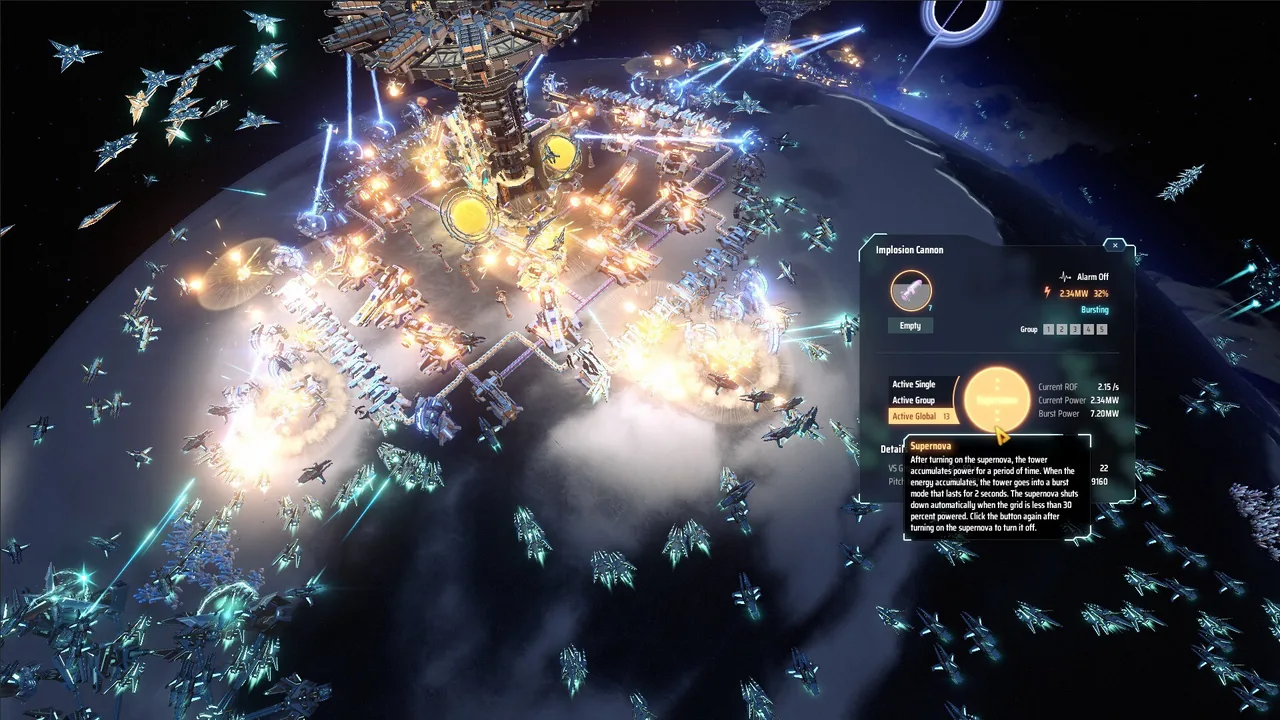『Dyson Sphere Program』のゲーム画面