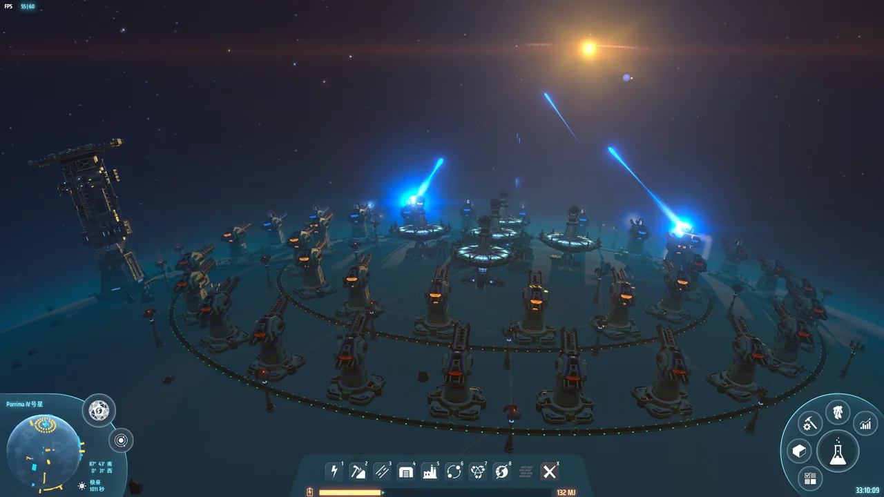 『Dyson Sphere Program』のゲーム画面