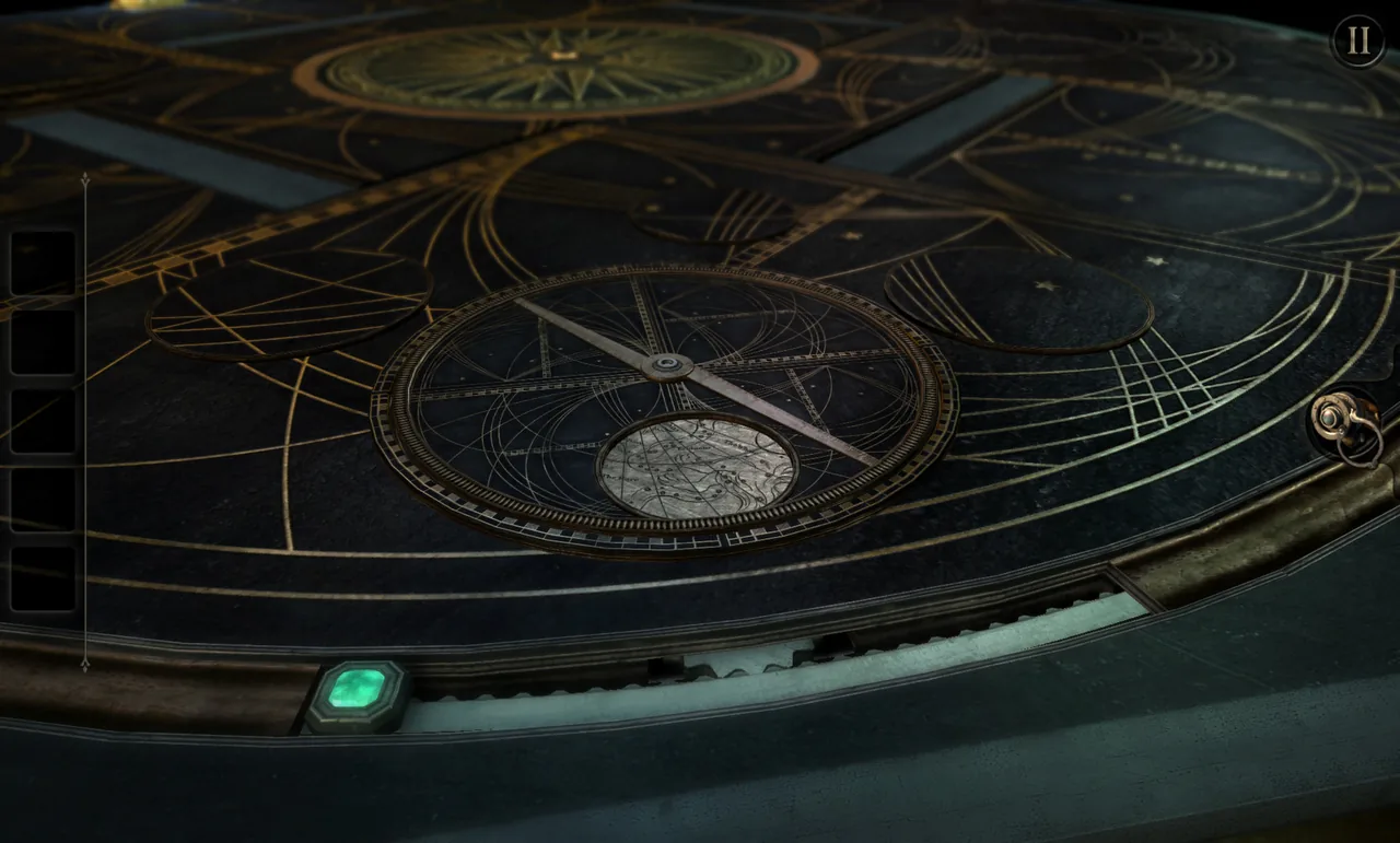 A disc marked with a star chart and pointer (The Room, via Steam)