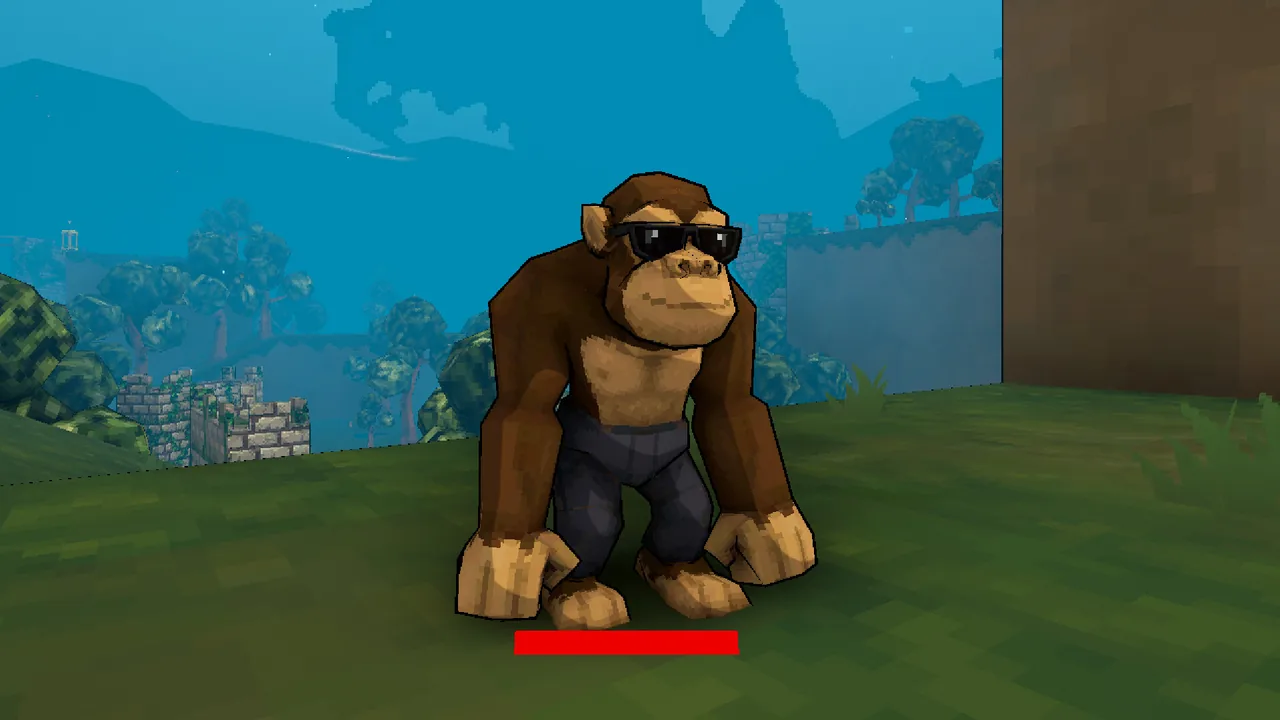 A monkey wearing sunglasses (Megabonk, via Steam)