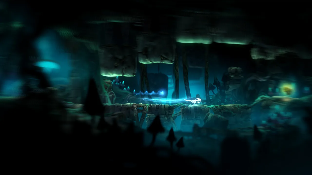Ori moving with a blue trail (Ori and the Blind Forest: Definitive Edition, via Steam)