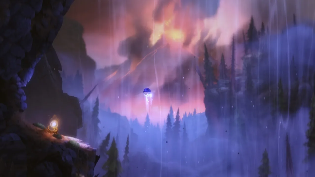 Ori floating against a purple sky (Ori and the Blind Forest: Definitive Edition, via Steam)