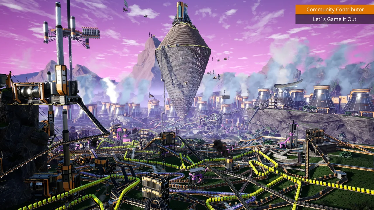 Interwoven belts across a huge factory (Satisfactory, via Steam)