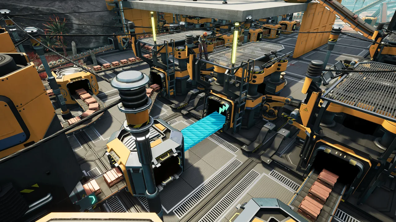 Conveyor Belts linking machines (Satisfactory, via Steam)