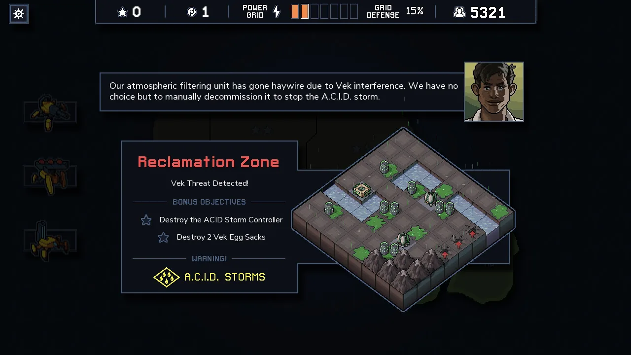 『Into the Breach』のゲーム画面